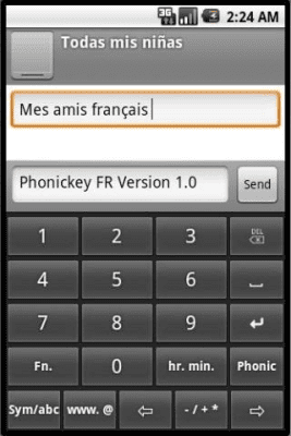 Скриншот приложения Phonic Keyboard French - №2