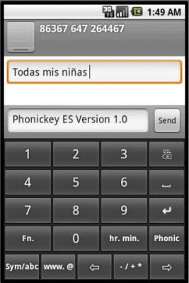 Скриншот приложения Phonic Keyboard Spanish - №2
