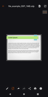 Скриншот приложения Open Office Viewer - №6