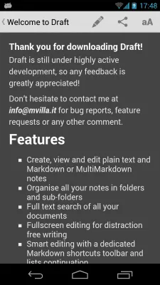 Скриншот приложения Draft - №3