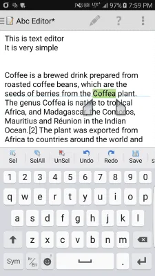 Скриншот приложения My Text Editor - №3