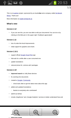 Скриншот приложения MaxOffice Word Excel просмотр - №6