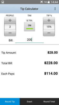 Скриншот приложения Tip Calculator от Hide Apps - №5
