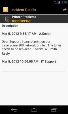 Скриншот приложения SAP IT Incident Management - №3