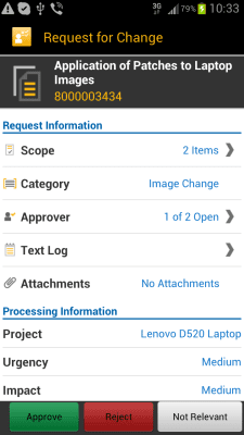 Скриншот приложения SAP IT Change Approval - №2