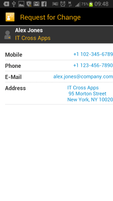 Скриншот приложения SAP IT Change Approval - №4