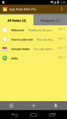 Скриншот приложения App Note Mini - №2