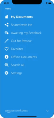 Скриншот приложения Amazon WorkDocs - №1