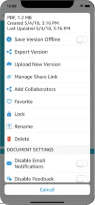 Скриншот приложения Amazon WorkDocs - №5