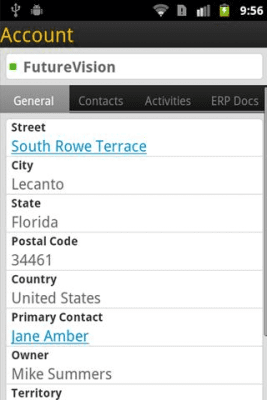 Скриншот приложения SAP Sales OnDemand - №4