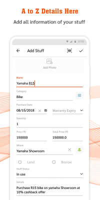 Скриншот приложения My Stuff Organizer - №4