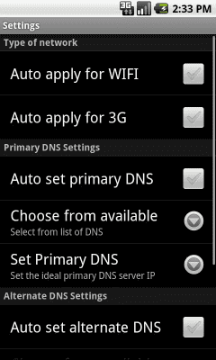 Скриншот приложения DNS Changer - №2