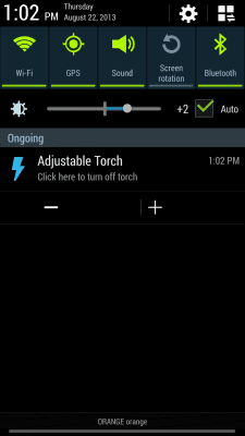 Скриншот приложения Adjustable Torch [ROOT] - №2