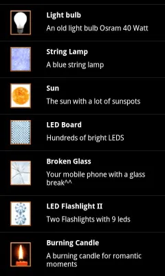 Скриншот приложения Flashlight Gallery - №2