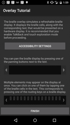 Скриншот приложения BrailleBack - №3