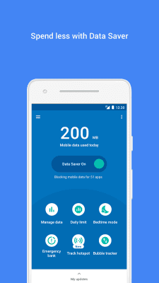 Скриншот приложения Datally: data saving app by Google - №1