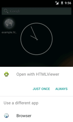 Скриншот приложения Открыть в Браузере - №6