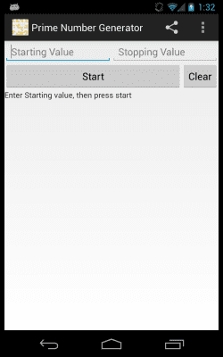 Скриншот приложения Prime Number Generator - №1