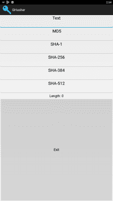 Скриншот приложения GHasher - №3