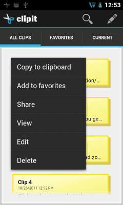 Скриншот приложения ClipIT - Clipboard Manager - №6