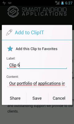 Скриншот приложения ClipIT - Clipboard Manager - №7