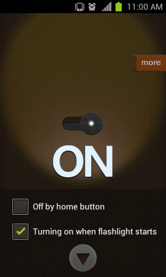 Скриншот приложения Flashlight Mini - №2