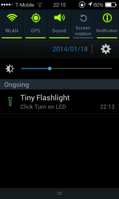 Скриншот приложения Tiny Flashlight - LED - №2