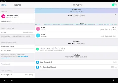 Скриншот приложения Speedify для Android - №8
