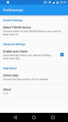 Скриншот приложения Low Battery Alert for Fitbit - №3