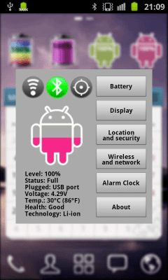 Скриншот приложения Pink Android Battery - №4