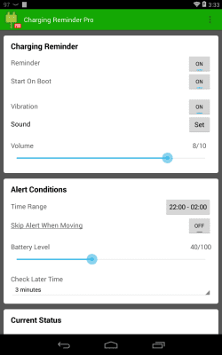 Скриншот приложения Зарядка напоминание - №6
