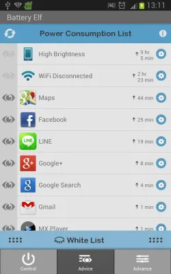 Скриншот приложения Battery Elf - №3
