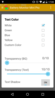 Скриншот приложения Battery Monitor мини - №4