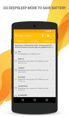 Скриншот приложения Deep Sleep Battery Saver - №2