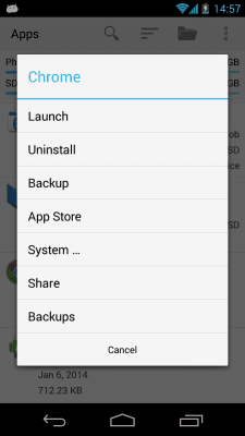Скриншот приложения AppMonster Free Backup Restore - №2