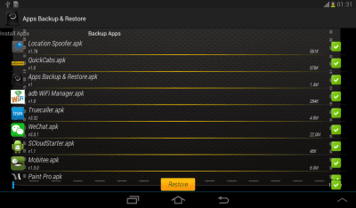 Скриншот приложения Apps Backup & Restore - №12