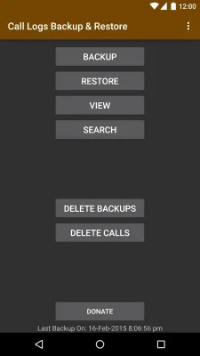 Скриншот приложения Call Logs Backup & Restore - №2