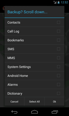 Скриншот приложения My Backup - №4