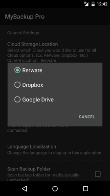 Скриншот приложения My Backup - №9