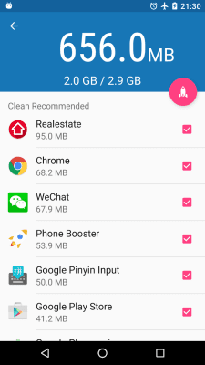 Скриншот приложения Droid Cleaner (Optimizer) - №5