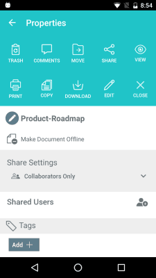 Скриншот приложения Document Management -Zoho Docs - №5