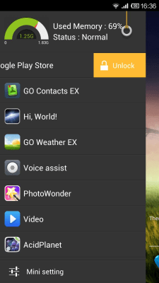 Скриншот приложения Mini Sidebar Killer - №4