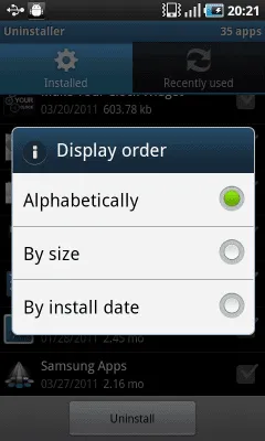 Скриншот приложения Instant Uninstaller - №2