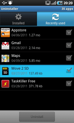 Скриншот приложения Instant Uninstaller - №3