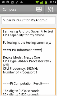 Скриншот приложения Super PI - №2