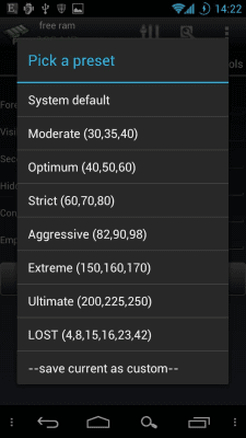 Скриншот приложения AutoKiller Memory Optimizer - №7