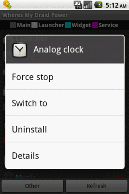 Скриншот приложения Wheres My Droid Power - №2