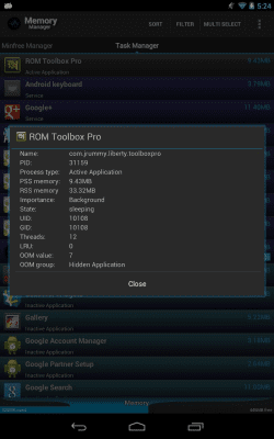 Скриншот приложения Memory Manager - №6