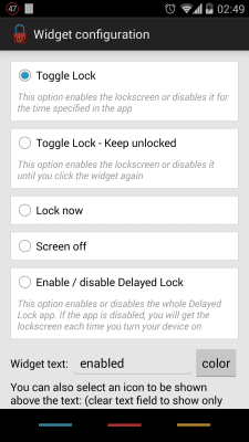 Скриншот приложения Delayed Lock TRIAL - №4