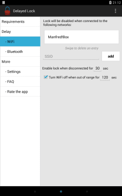 Скриншот приложения Delayed Lock TRIAL - №7
